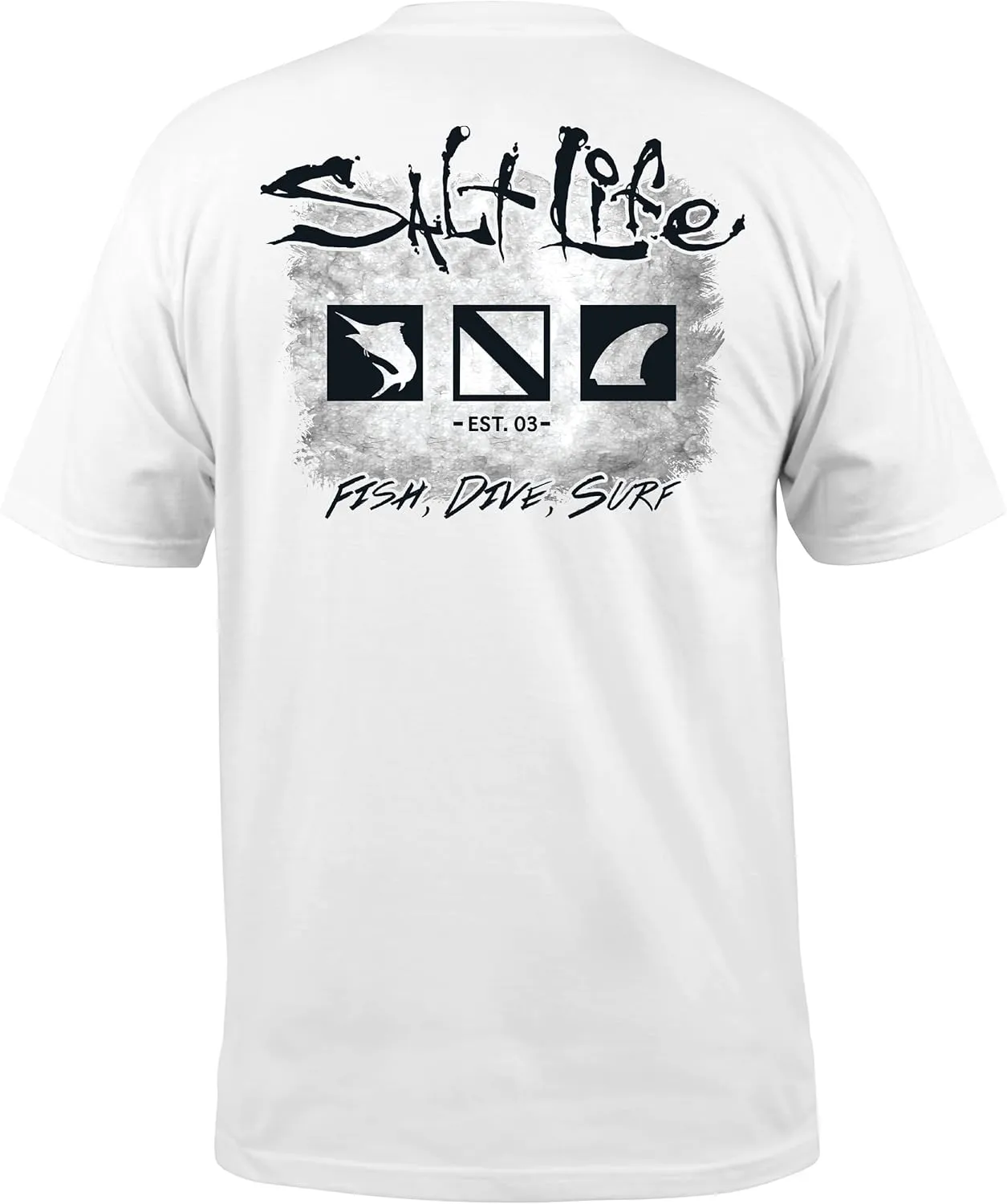 Salt Life Men's Old School Short Sleeve Classic Fit Pocket Shirt