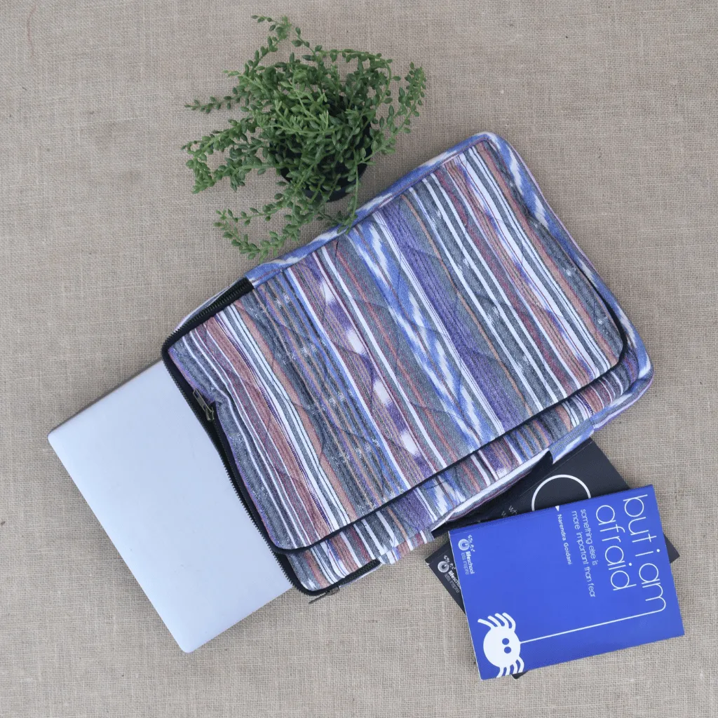 Samarth laptop Sleeves in multicolor Ikat Cotton
