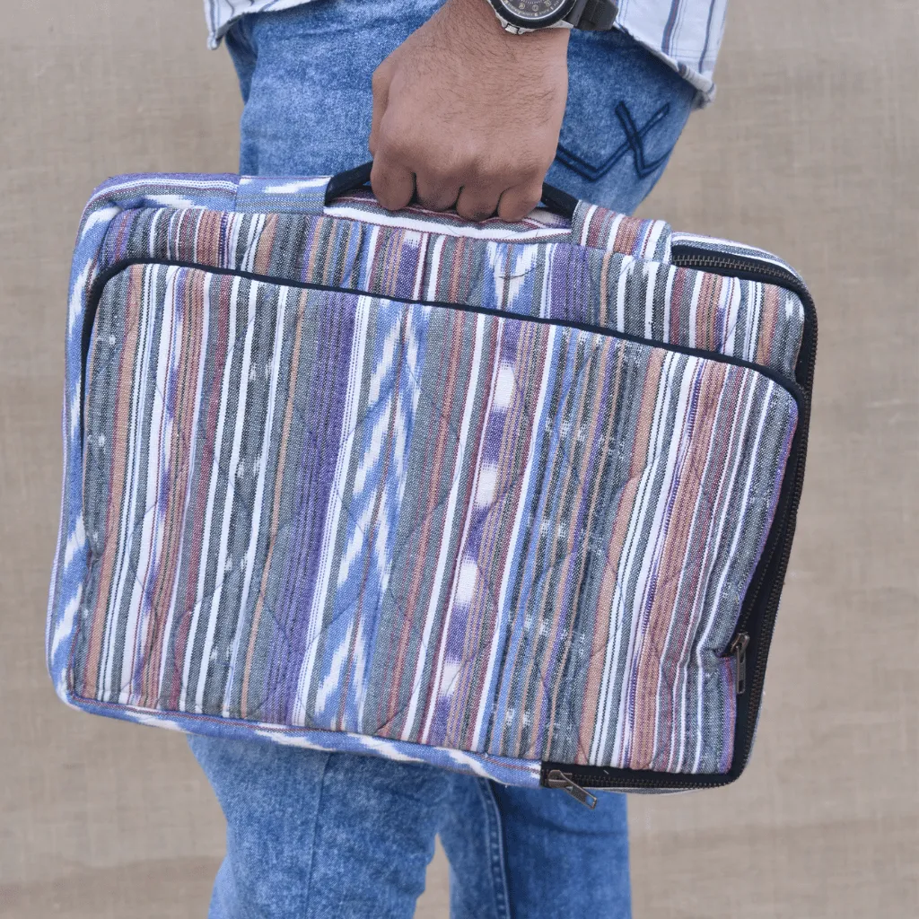 Samarth laptop Sleeves in multicolor Ikat Cotton