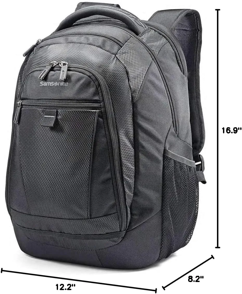 Samsonite Tectonic 2 Medium Backpack, Black, 16.9 x 12.2 x 8.2-Inch