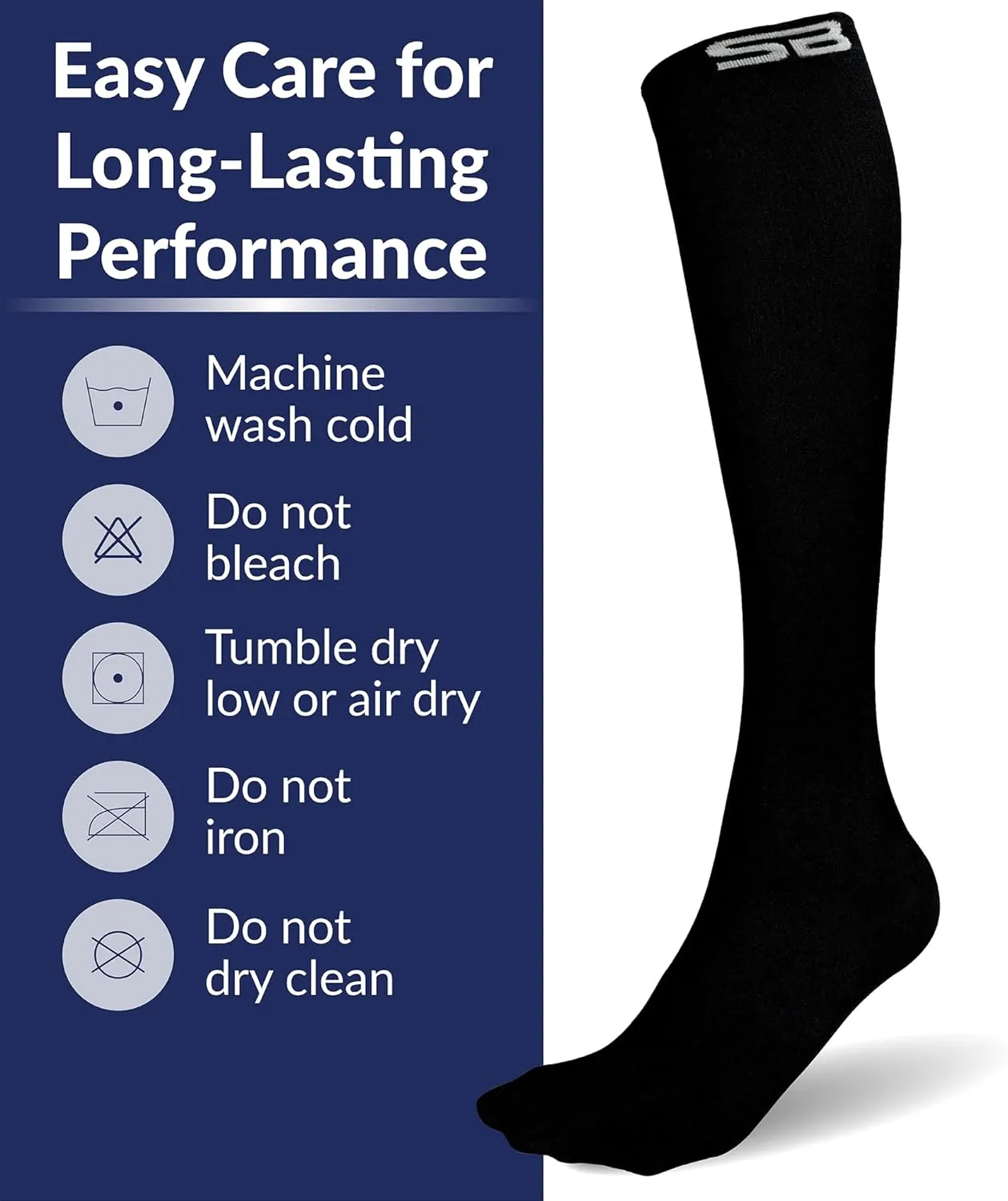 SB SOX Lite Compression Socks for Men & Women (15-20mmHg) – Best Compression Socks for Travel, Sports, and Daily Wear - XXL Sizes too!