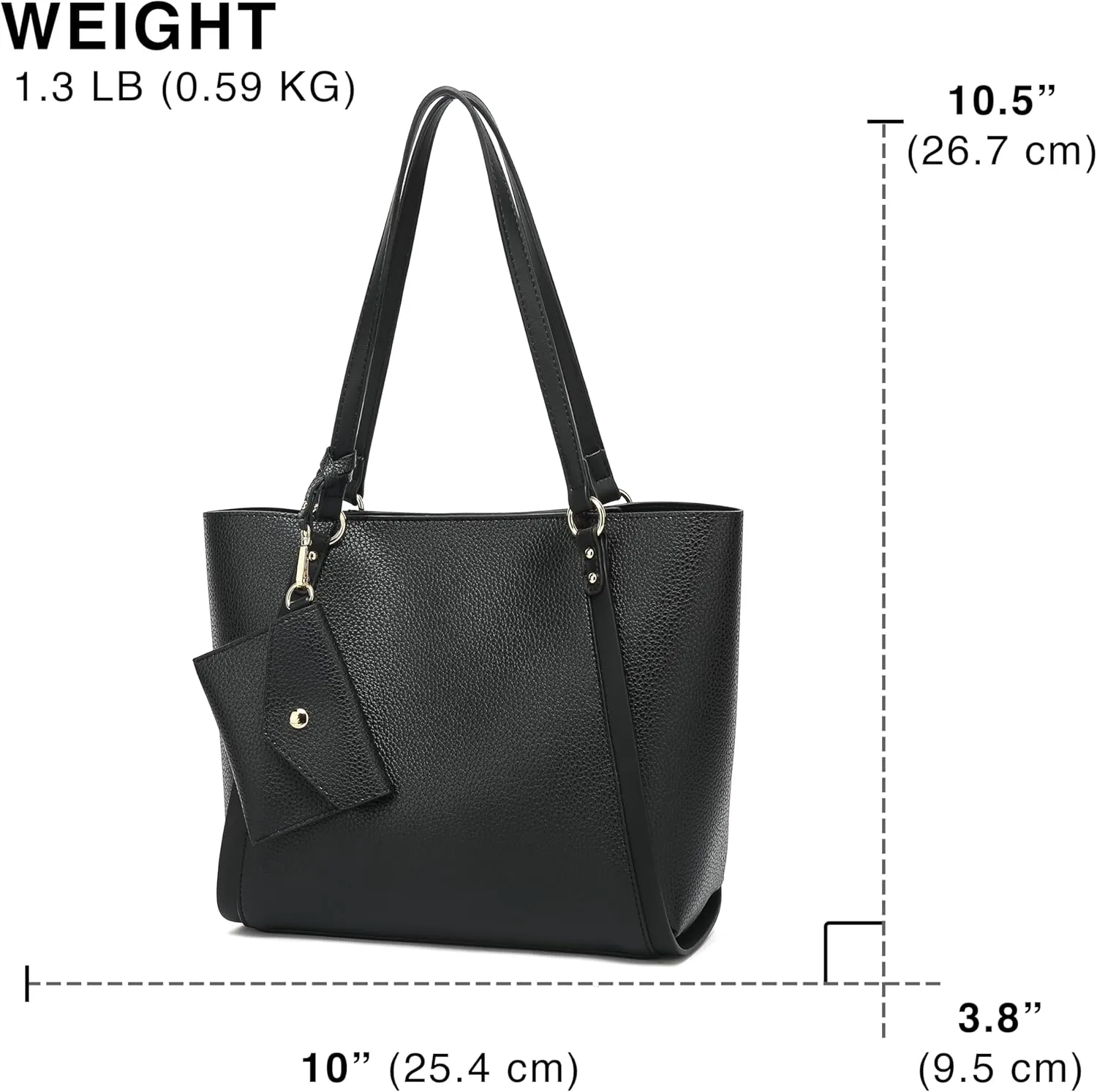 Scarleton Women's Faux Leather Purses and Handbags, Shoulder Bag, Top Handle Satchel, Hobo Bag with Pouch, H1035