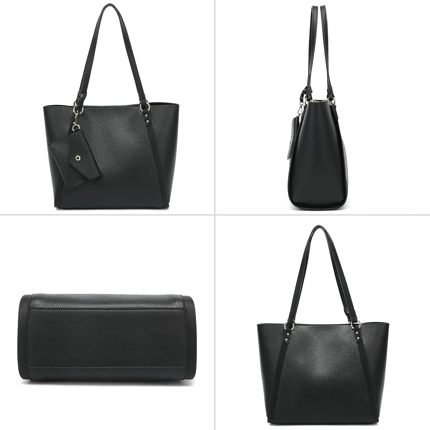 Scarleton Women's Faux Leather Purses and Handbags, Shoulder Bag, Top Handle Satchel, Hobo Bag with Pouch, H1035