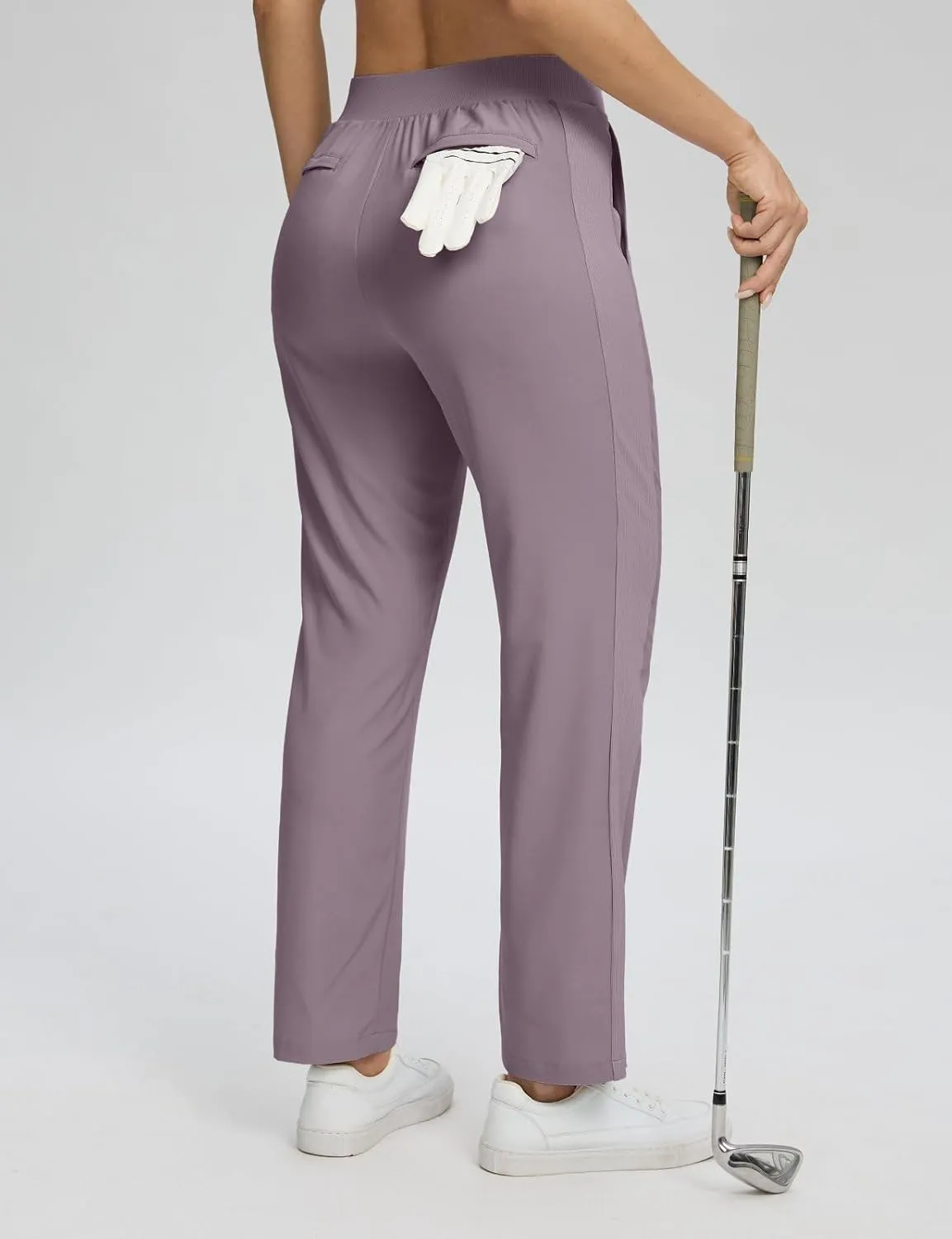 Seamaid Women's Golf Pants with Deep Pockets Travel Pants for Athletic Stretch UPF 50 