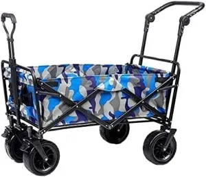 Shopping Cart Outdoor Folding Utility Wagon Folding Camping Cart, 4 Wheeled Garden Trolley, Portable Outdoor Fishing Cart Handcart