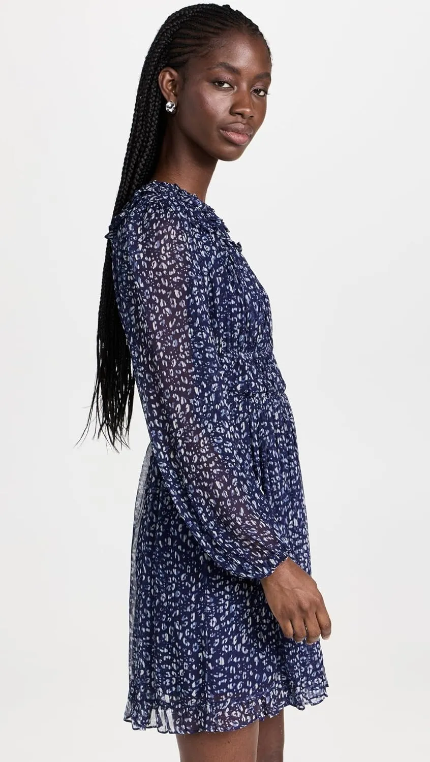 Shoshanna Women's Hallie Leopard Stripe Mini Dress