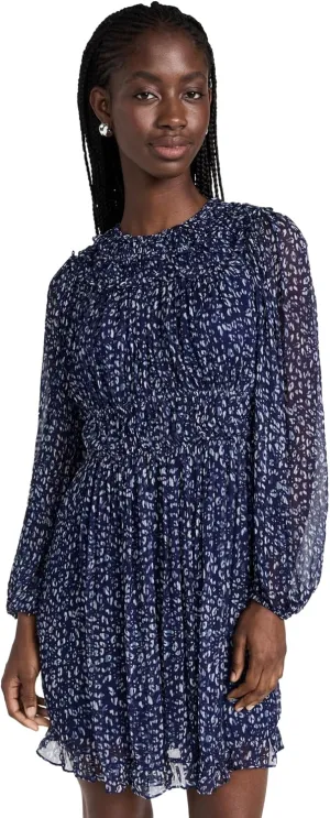 Shoshanna Women's Hallie Leopard Stripe Mini Dress