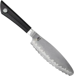 Shun Sora 6" Ultimate Utility Knife, Handcrafted Japanese Kitchen Knife, VG10 Steel Edge and 420J Stainless Steel Blade, Balanced Handle, Precision and Sharpness for Professional and Home Chefs
