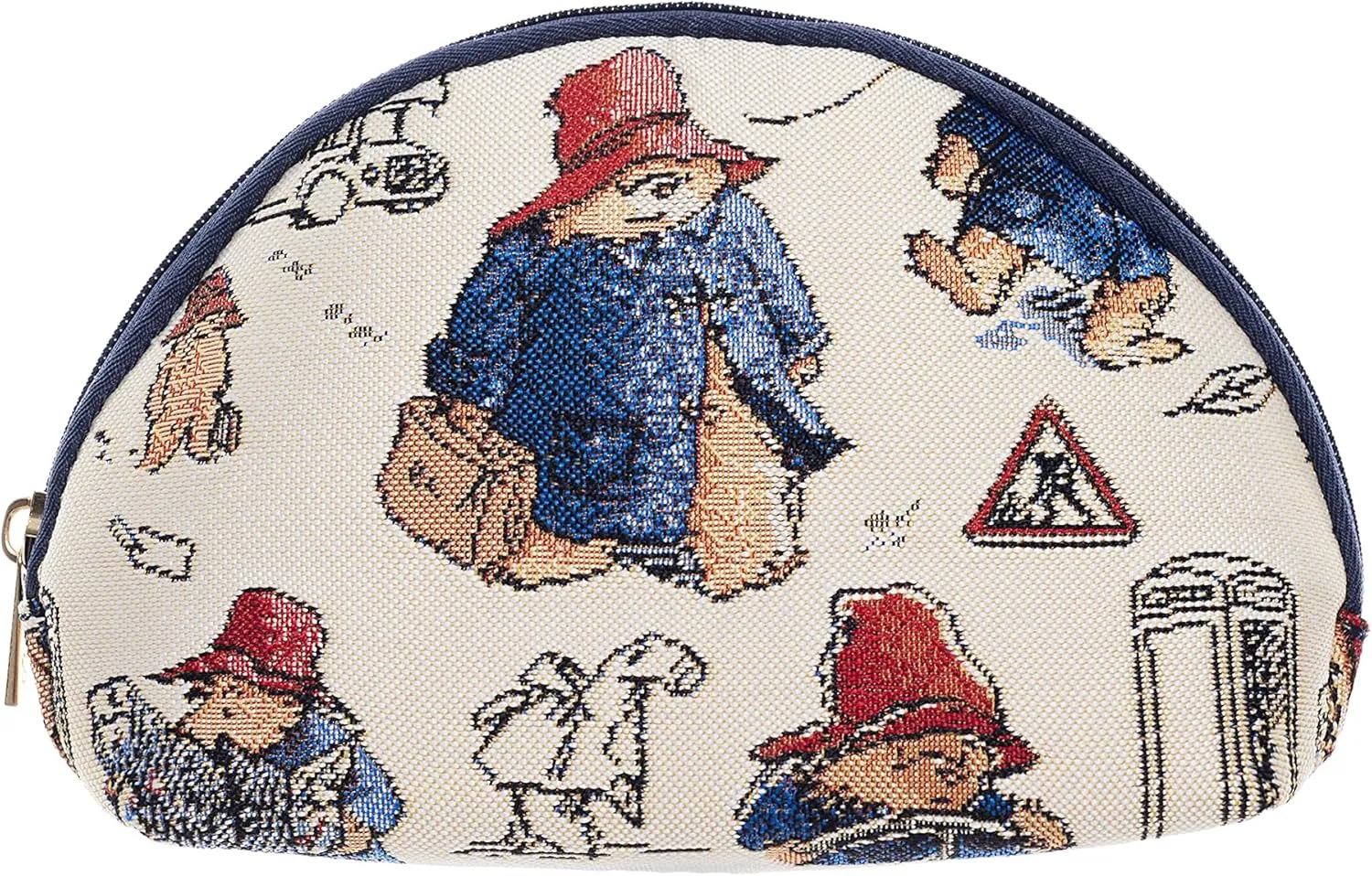 Signare Tapestry Cosmetic Bag Toiletry Makeup Bag for Women With Paddington Bear Design (COSM-PADD)