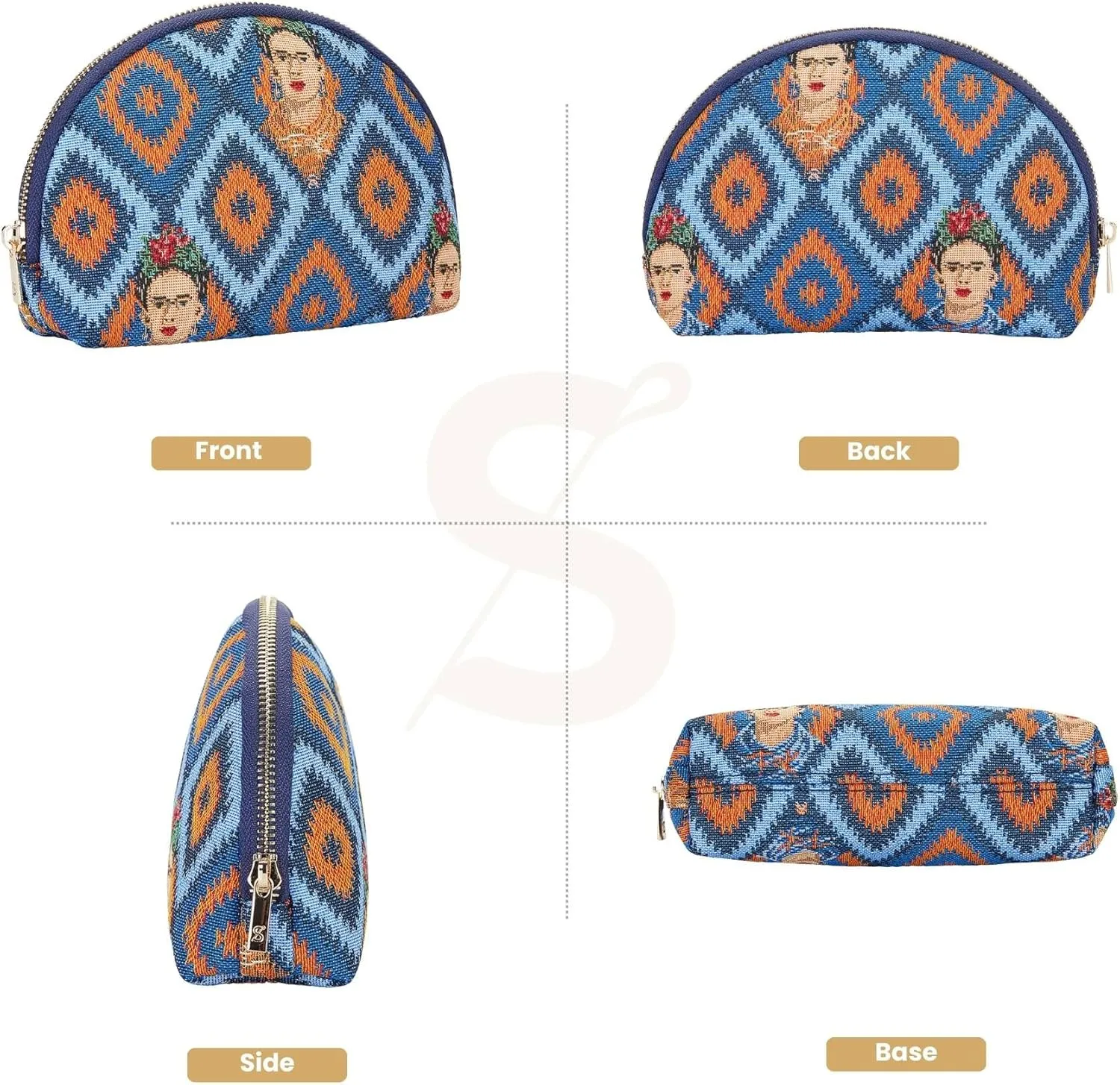 Signare Tapestry Cosmetic Bag Toiletry Makeup Bag for Women