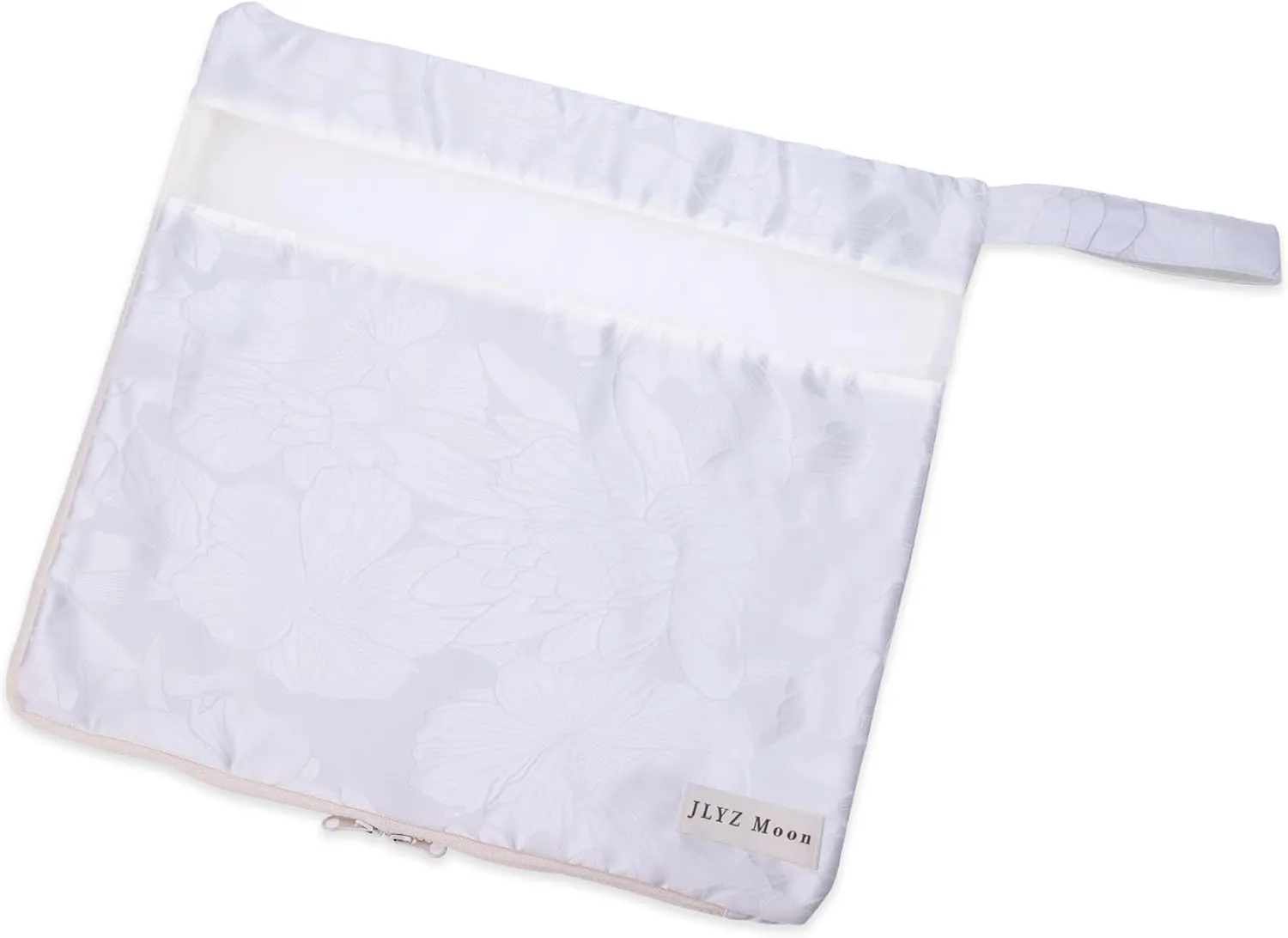 Silky Travel Packing Organizer, Luggage Organizer Bag with Zipper, Soft and Smooth, Lightweight and Foldable, Large Size, Fit for Daily and Travel Storage(Large, Snowflake)