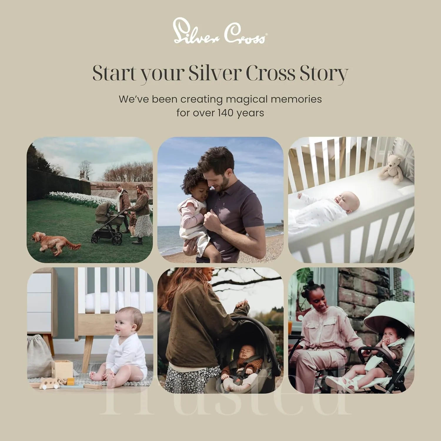 Silver Cross | Universal Stroller Bag | Pram Organiser Bag | Travel Bag | Pram Accessories | Water Resistant | Black