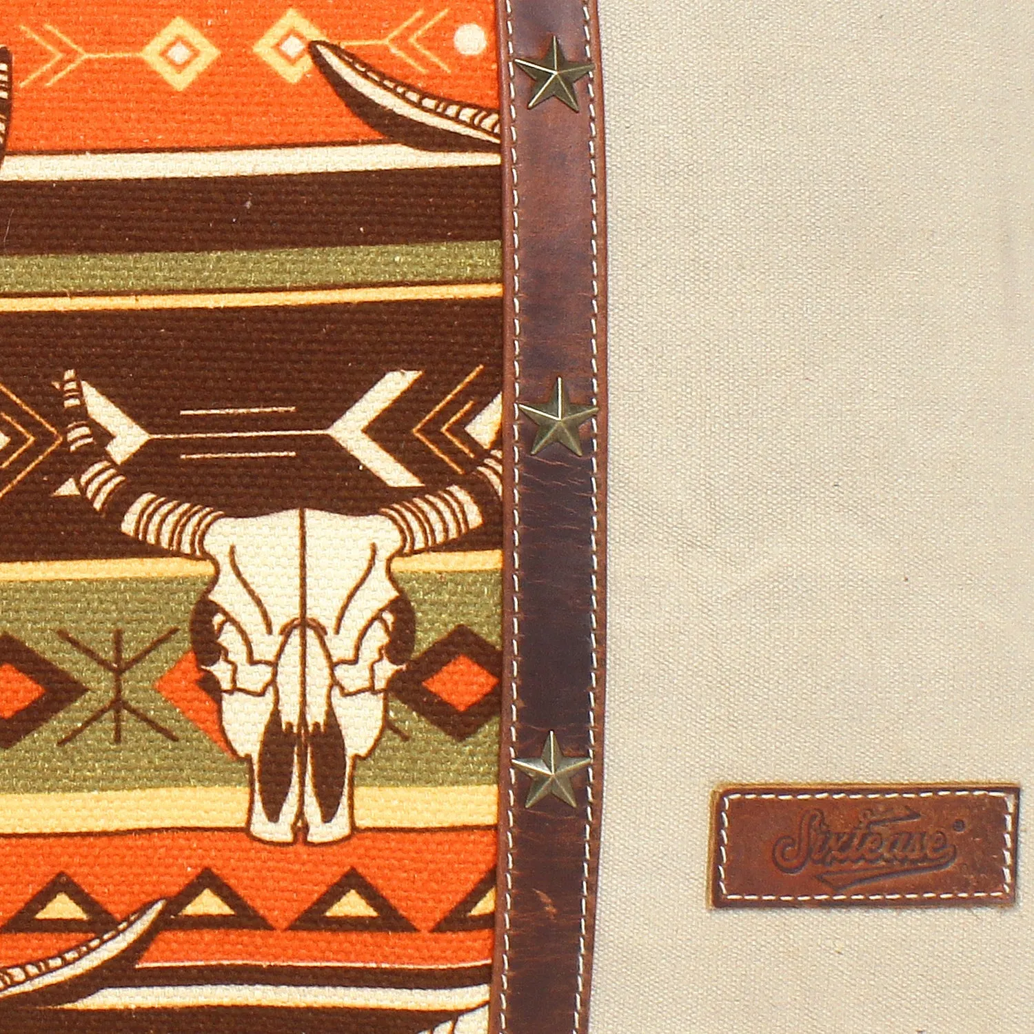 Sixtease Up-cycled Canvas Laptop Sleeve: Stylish Protection for Your Tech Essentials with Eco-Conscious Flair!- (SB-4184)