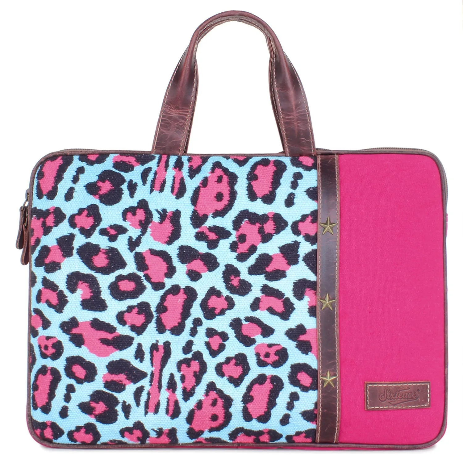 Sixtease Up-cycled Canvas Laptop Sleeve: Stylish Protection for Your Tech Essentials with Eco-Conscious Flair! - (SB-4336)