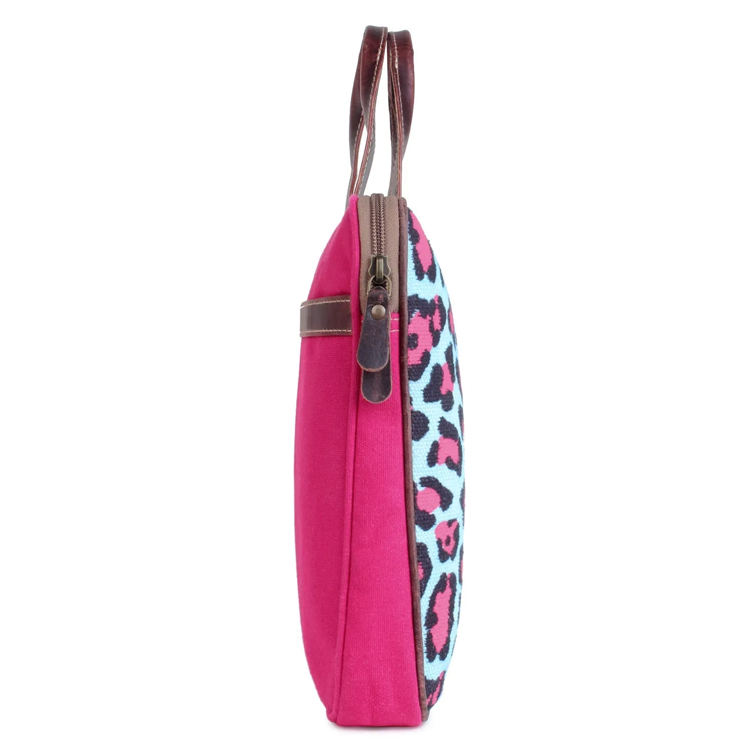 Sixtease Up-cycled Canvas Laptop Sleeve: Stylish Protection for Your Tech Essentials with Eco-Conscious Flair! - (SB-4336)
