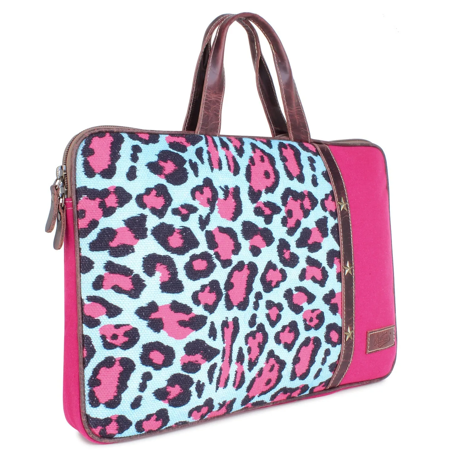 Sixtease Up-cycled Canvas Laptop Sleeve: Stylish Protection for Your Tech Essentials with Eco-Conscious Flair! - (SB-4336)