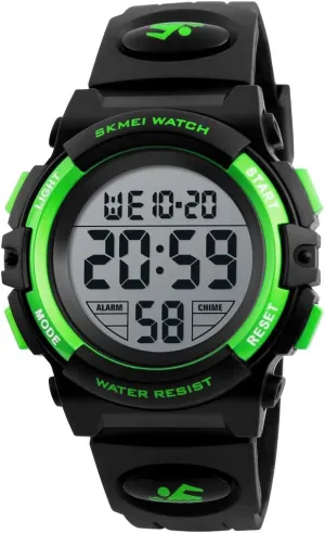 SKMEI Kids Digital Sports Watch Waterproof with Night Light for Age 5-12 Boys Girls Kids Gift