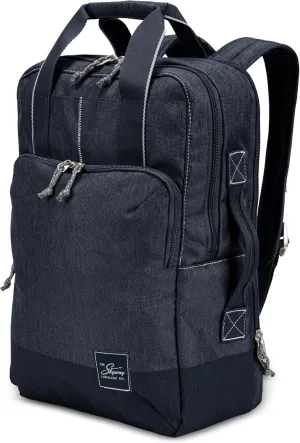 Skyway Luggage Rainier Deluxe Backpack, Eco-Friendly, Made of 100% rPET Travel Laptop Bag for Women & Men, Flight Approved Carry On Bag, 19L, Tahoe Blue