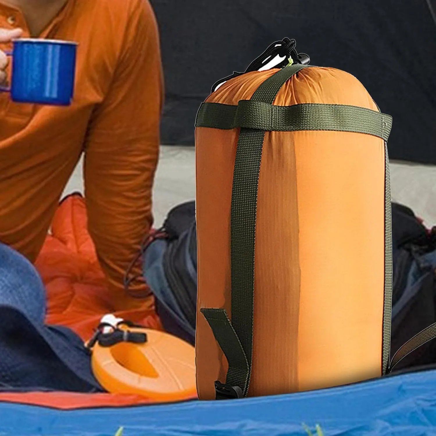 Sleeping Bag Storage - Multipurpose Compression Sack, Travel Storage Carrier | Lightweight Camping Storage Bag, Compression Sleeping Bag, Travel Cover