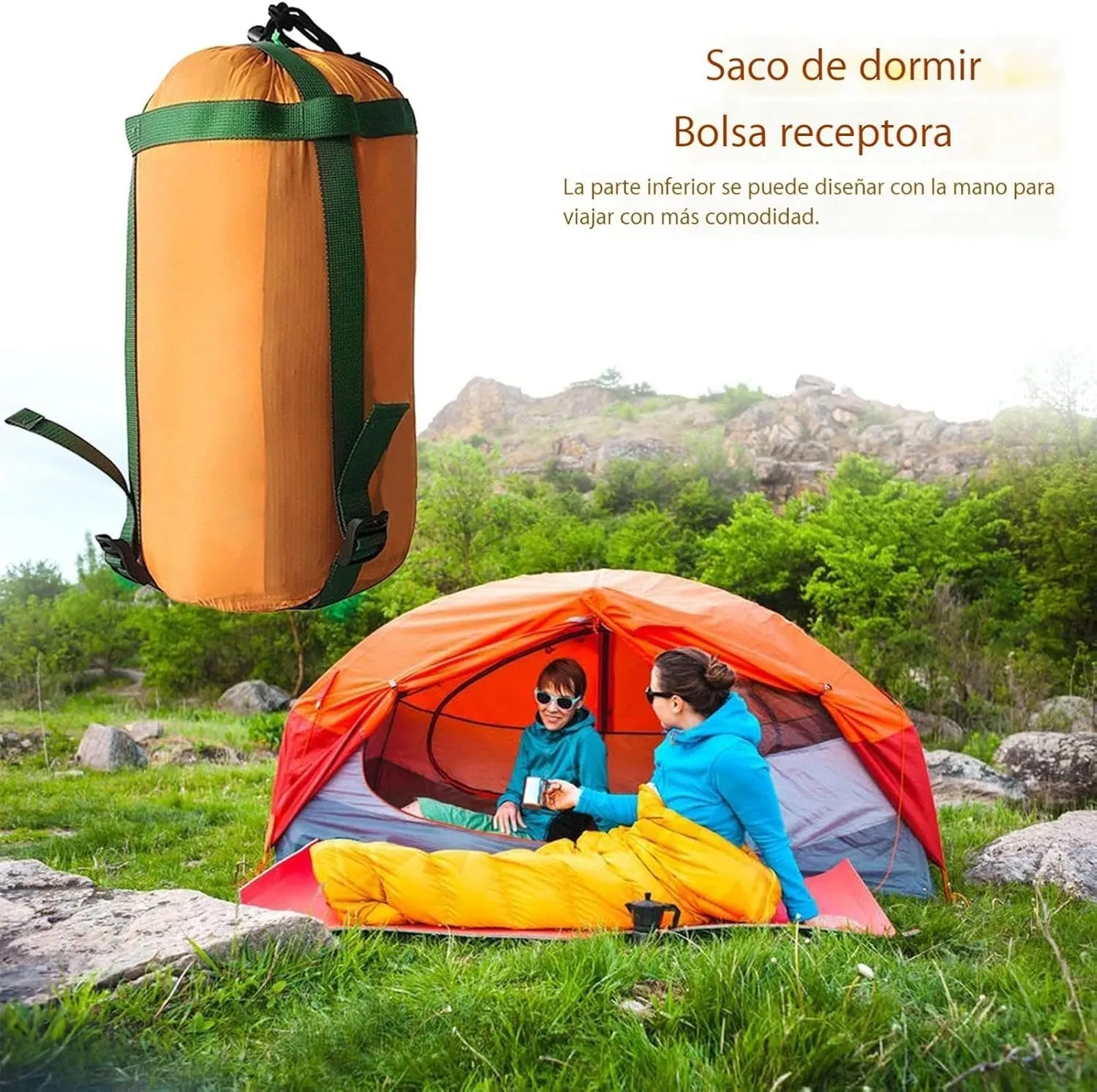 Sleeping Bag Storage - Multipurpose Compression Sack, Travel Storage Carrier | Lightweight Camping Storage Bag, Compression Sleeping Bag, Travel Cover