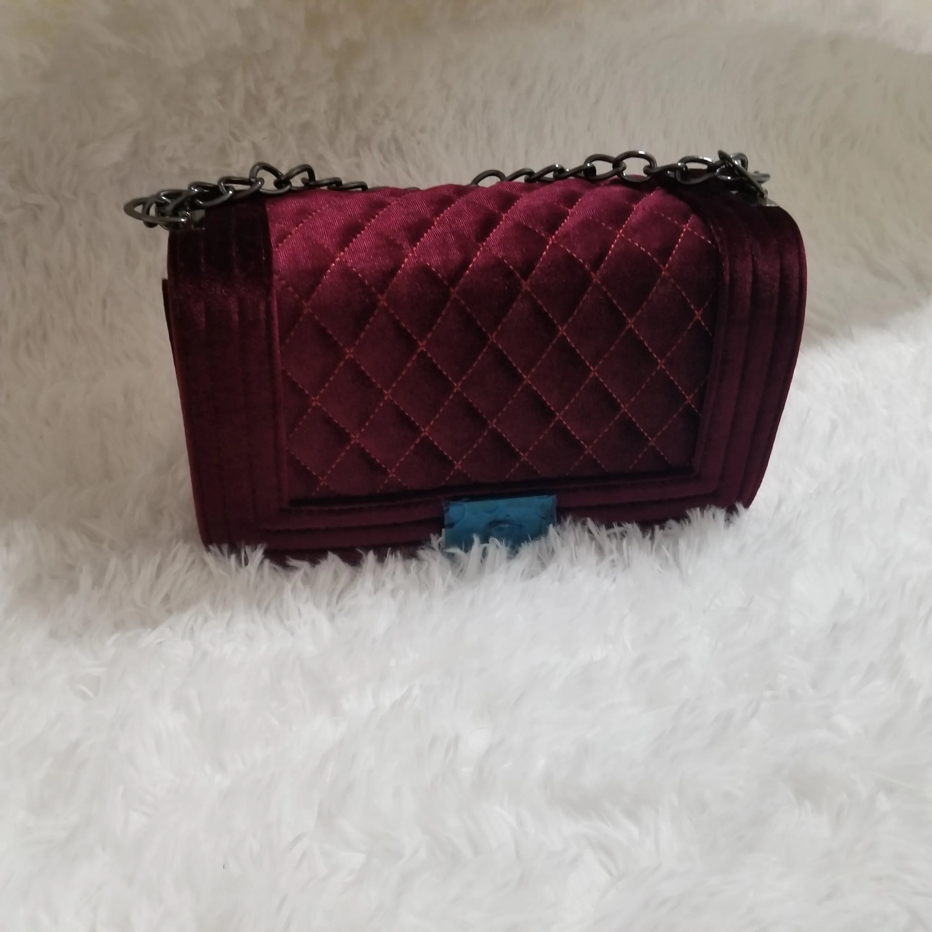 Solid Velvet Purse