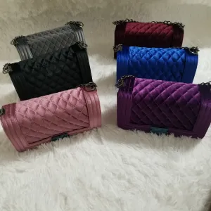 Solid Velvet Purse