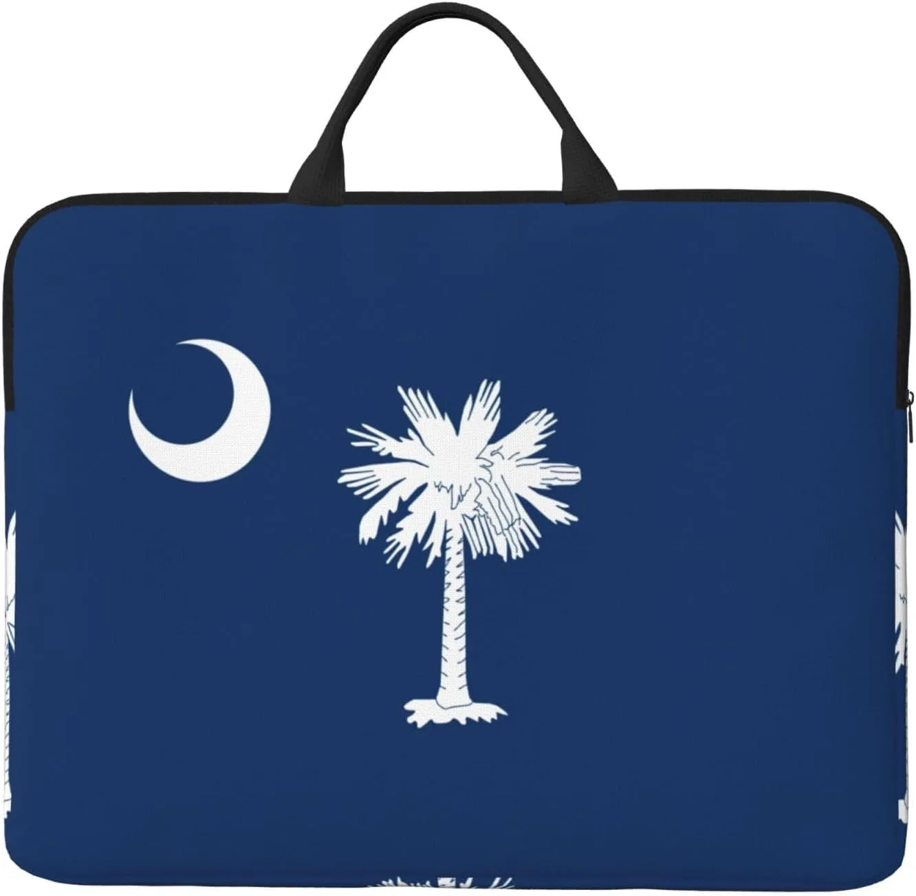 South Carolina Flag Print Laptop Bag Computer Bag For 14 Inch Laptops Carry Laptop Bag For Men And Women