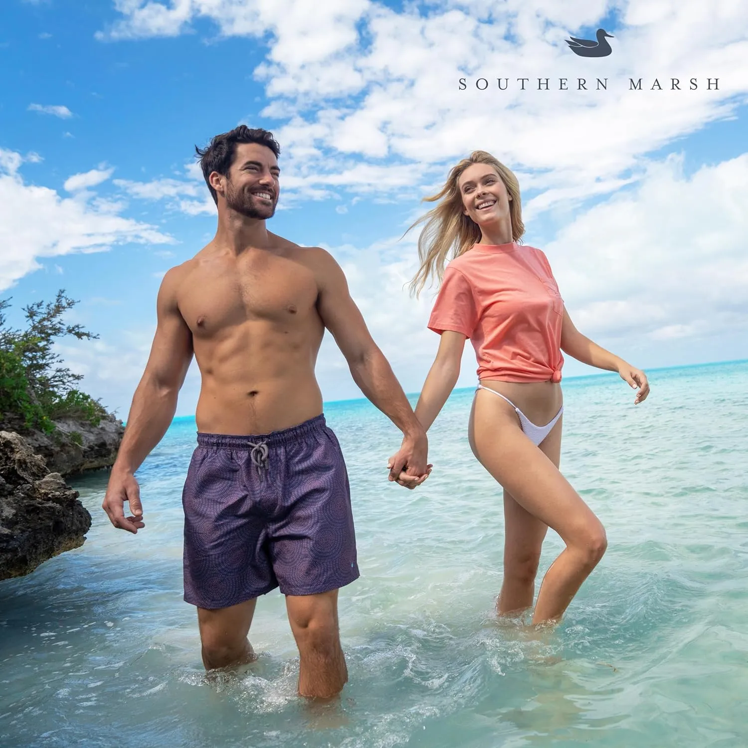 Southern Marsh Dockside Swim Trunk - Offshore