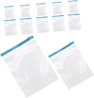 Space Saver Bags for Travel 12pcs Hand Roll up Vacuum Compression Bags for Clothes
