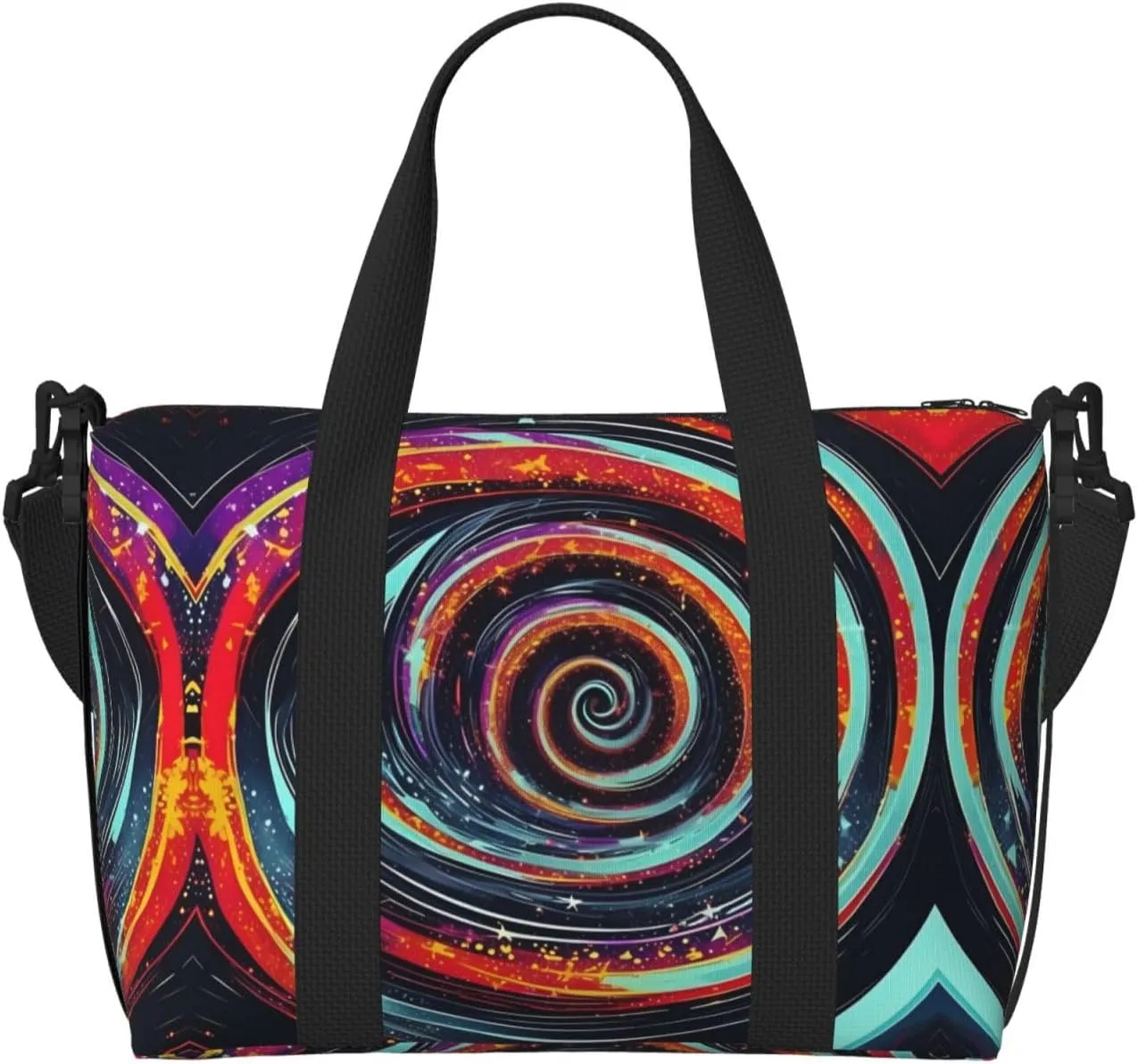 Space Spiral Cosmic Print Versatile Gym Sports Bag,Companion For Your Journeys And Fitness Routines
