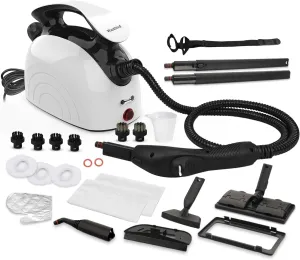 Steam Cleaner, Handheld Steamer with 21 Accessories, 248°F High-Temperature Steam for Floors, Grout, Tiles, Carpet, Cars - Portable 1.08L Tank, Child Lock, Chemical-Free Cleaning