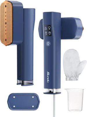 Steamer for Clothes,Sundu Portable 2 In 1Handheld Garment Steamer,15s Fast Heat-up,100ml Water Tank,Steamer Ironing Gloves,20 Minutes of Continuous Ironing Removes Wrinkle for Home,Office and Travel