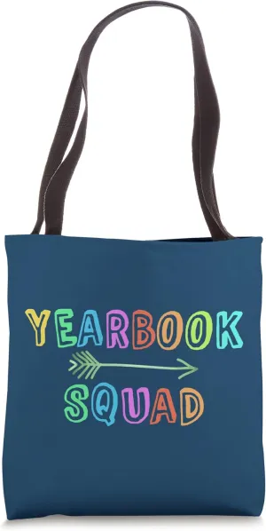 Student YEARBOOK SQUAD Teacher School Publication Team Tote Bag