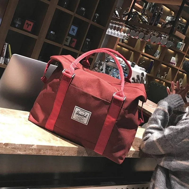 Stylish Canvas Large Capacity Short Distance Travel Bags