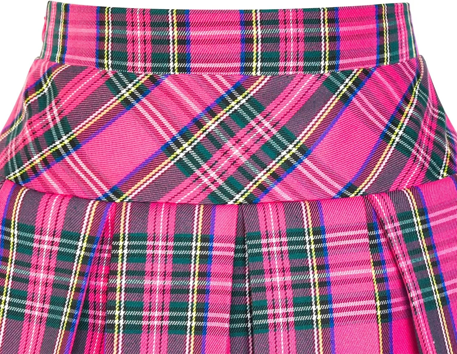 Sunny Fashion Girls Skirt Back School Uniform Red Tartan Skirt Size 4-14