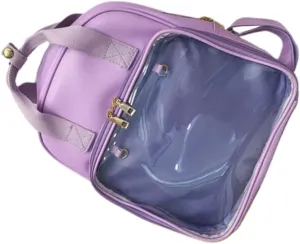 Super Spacious Pvc School Bag Candy Backpack for Ages Comfort Straps and Multiple Storage Pockets