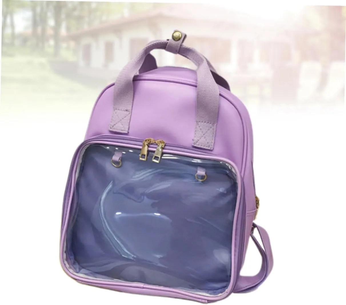 Super Spacious Pvc School Bag Candy Backpack for Ages Comfort Straps and Multiple Storage Pockets