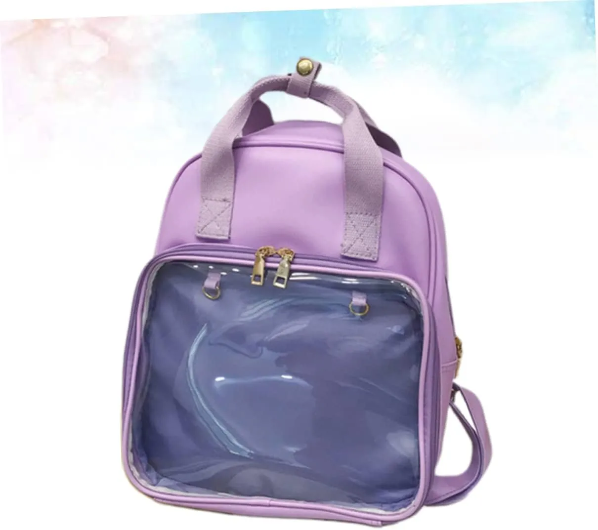 Super Spacious Pvc School Bag Candy Backpack for Ages Comfort Straps and Multiple Storage Pockets