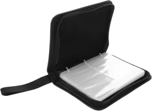 SUPVOX Pocket Card Binder Album with Zippered Closure Organizer for Collectible Cards Compact and Stylish Card Storage Case for Easy Portability