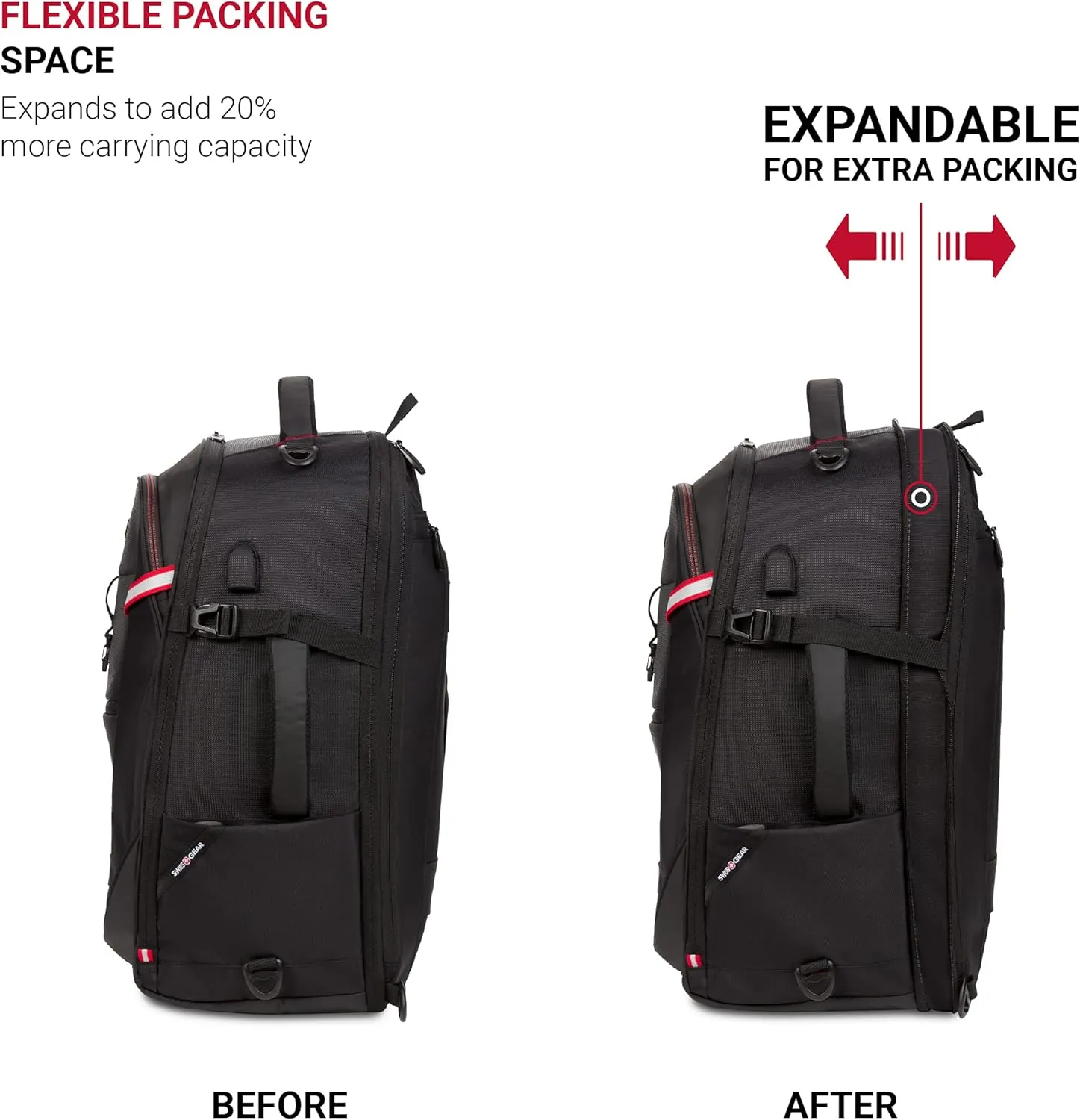 SwissGear Hybrid Travel Laptop Backpack