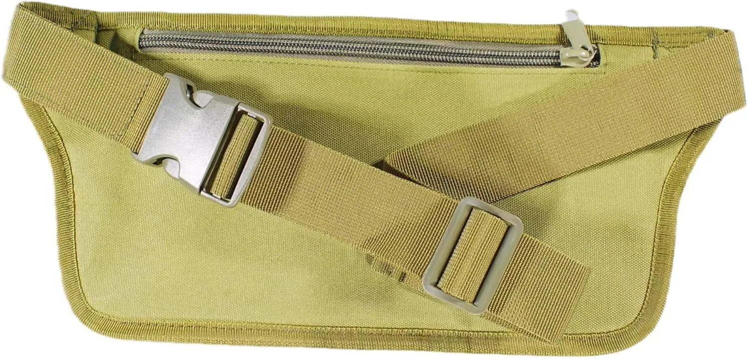 Tactical Camouflage Fanny Pack for Men，Concealed Outdoor Waist Bag，Multi-functional Cangureras Para Hombres Utility(green)
