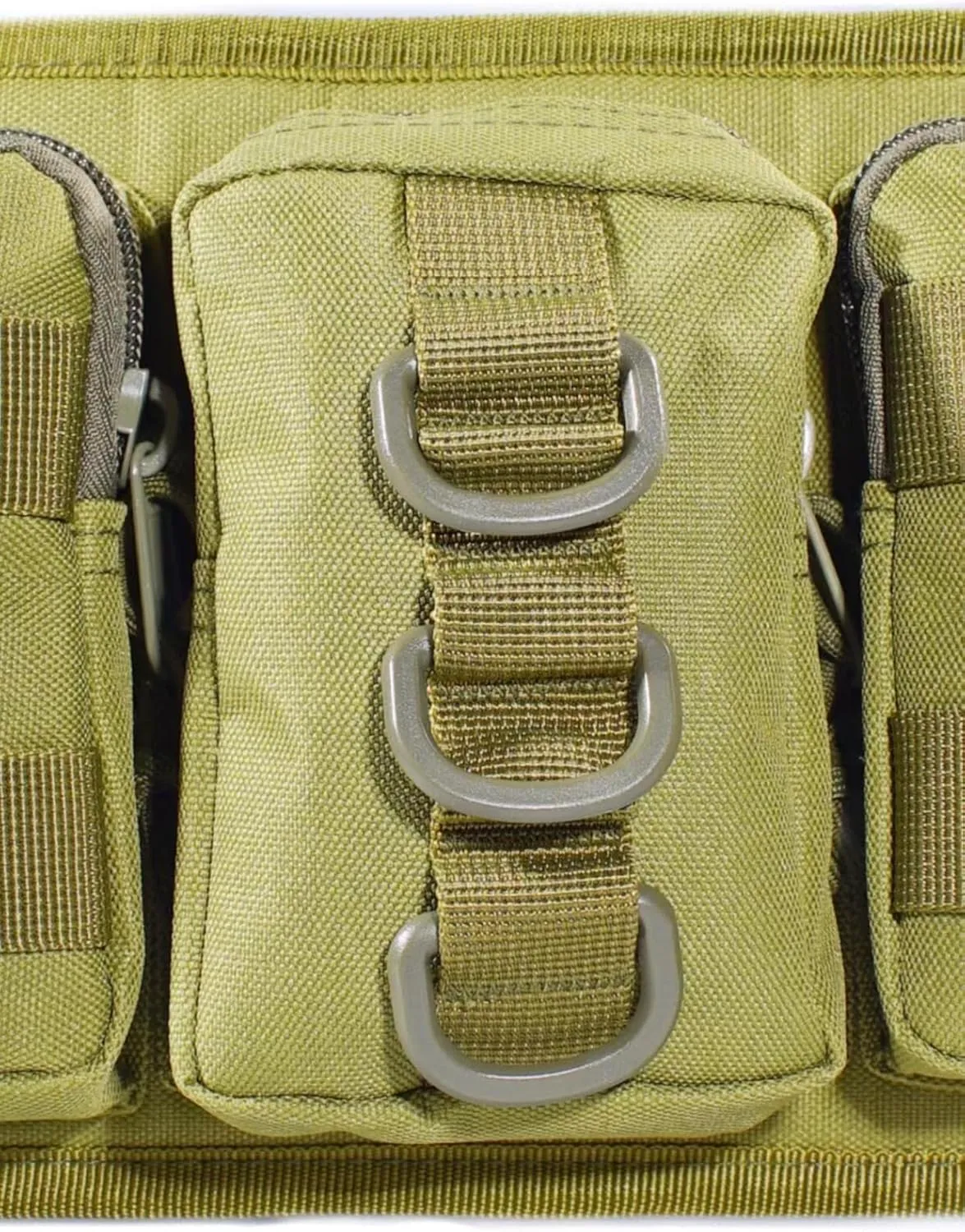 Tactical Camouflage Fanny Pack for Men，Concealed Outdoor Waist Bag，Multi-functional Cangureras Para Hombres Utility(green)