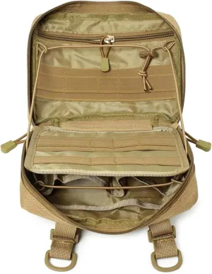 Tactical Molle EDC Pouch First Aid Kit Pouch Emergency EMT Utility Tool Pouch Hunting Bag for Backpack