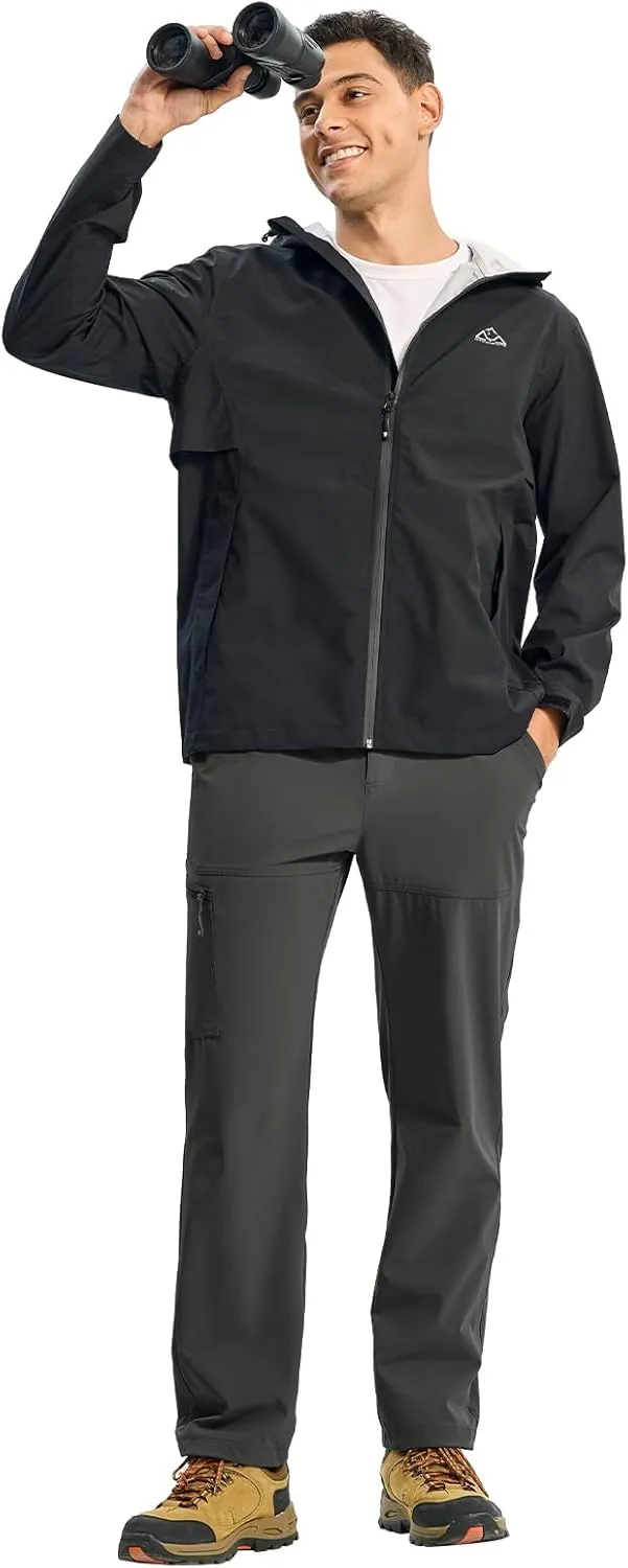 TBMPOY Men's Lightweight Hiking Pants Quick Dry 4 Pockets Stretch Water Resistant Travel Fishing Convertible Zip Cargo Jogger