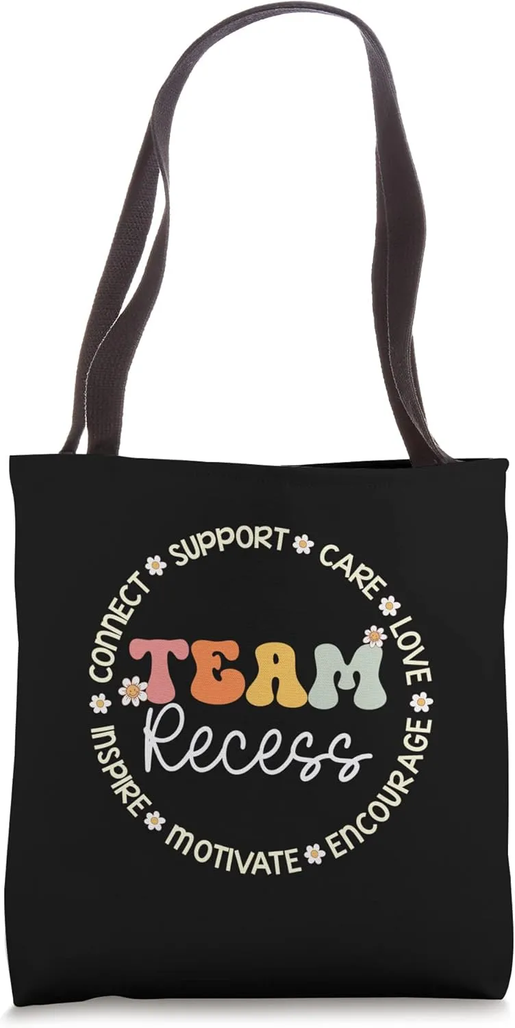 Team Recess Appreciation Week Back to School Tote Bag