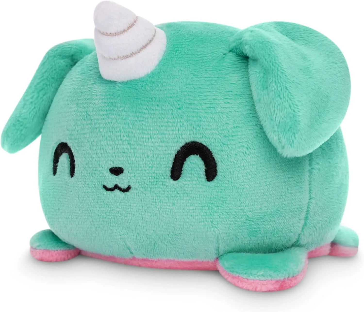 TeeTurtle - The Original Reversible Cat   Dog Plushie - Blue Puppicorn   Pink Kittencorn - Cute Sensory Fidget Stuffed Animals That Show Your Mood