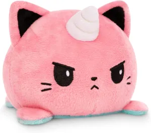 TeeTurtle - The Original Reversible Cat   Dog Plushie - Blue Puppicorn   Pink Kittencorn - Cute Sensory Fidget Stuffed Animals That Show Your Mood
