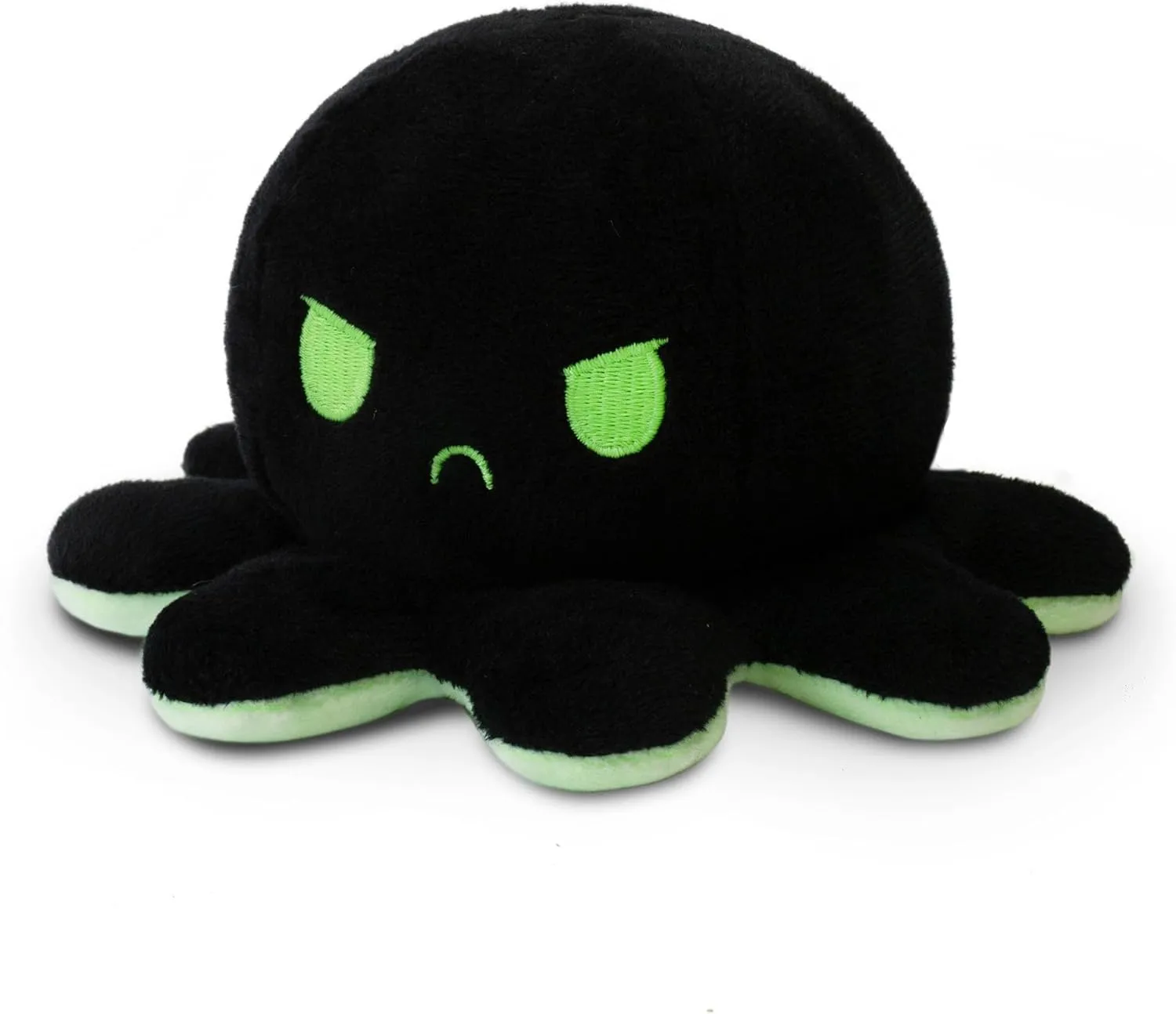 TeeTurtle - The Original Reversible Octopus Plushie - Glow in the Dark - Cute Sensory Fidget Stuffed Animals That Show Your Mood