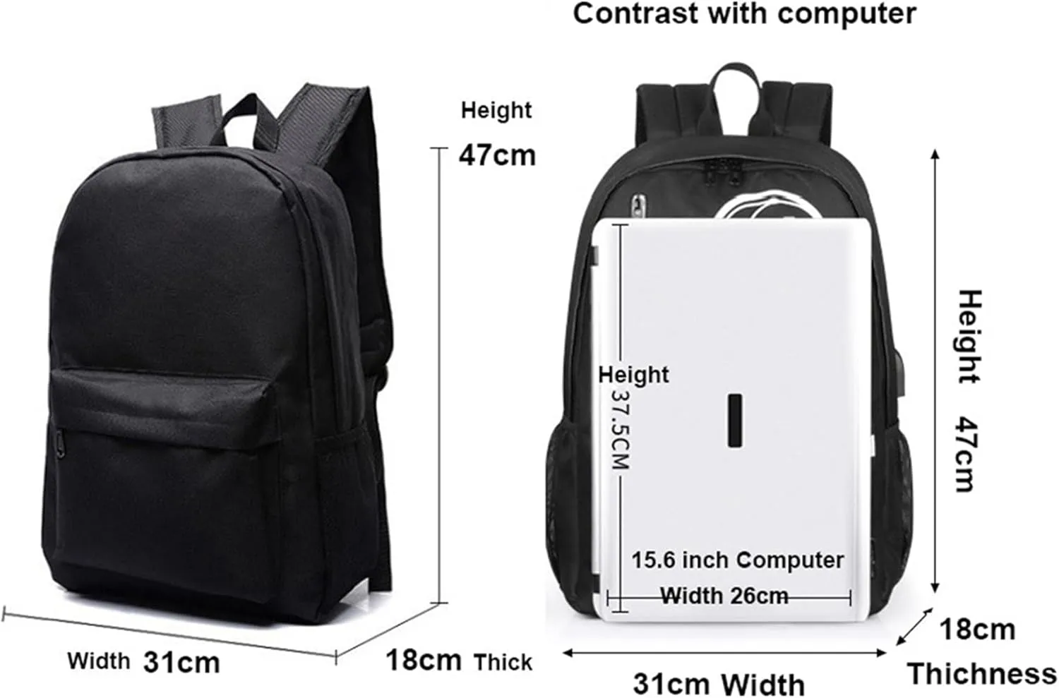 The Amazing World of Gumball Graphic Bookbag Waterproof Knapsack-Casual Travel Backpack High Capacity Daypack