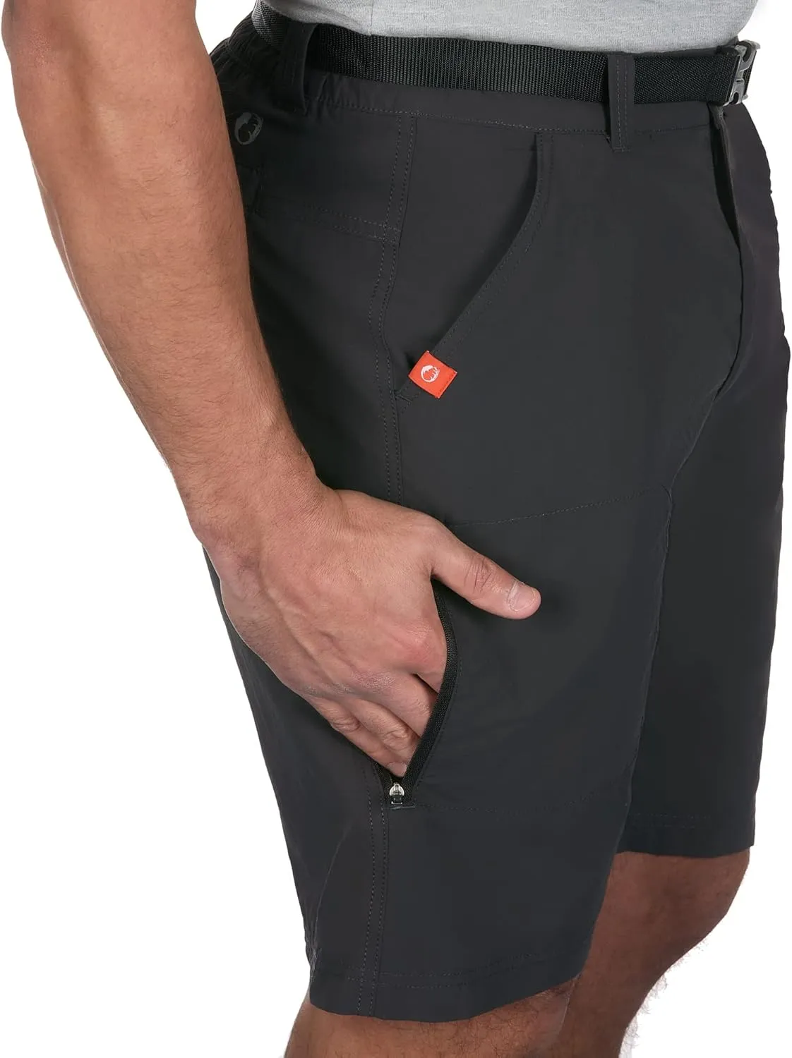 The American Outdoorsman Mens Hiking Shorts with Built-in Belt Ideal for All Outdoor Activity